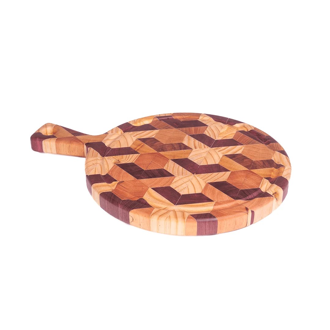 Tablas para Picar Circular con Sujetador (46 cm x 26 cm x 3cm)