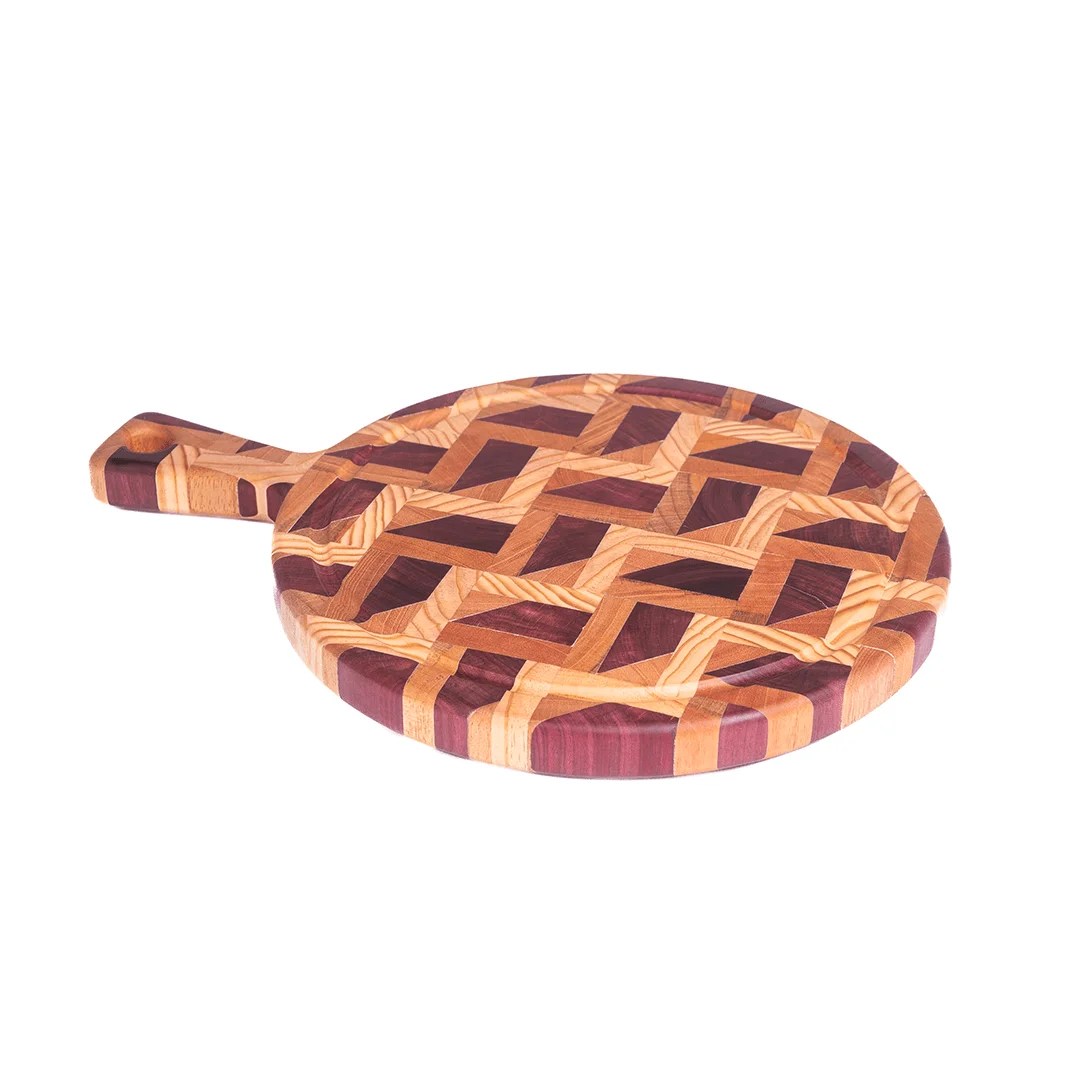Tablas para Picar Circular con Sujetador (46 cm x 26 cm x 3cm)