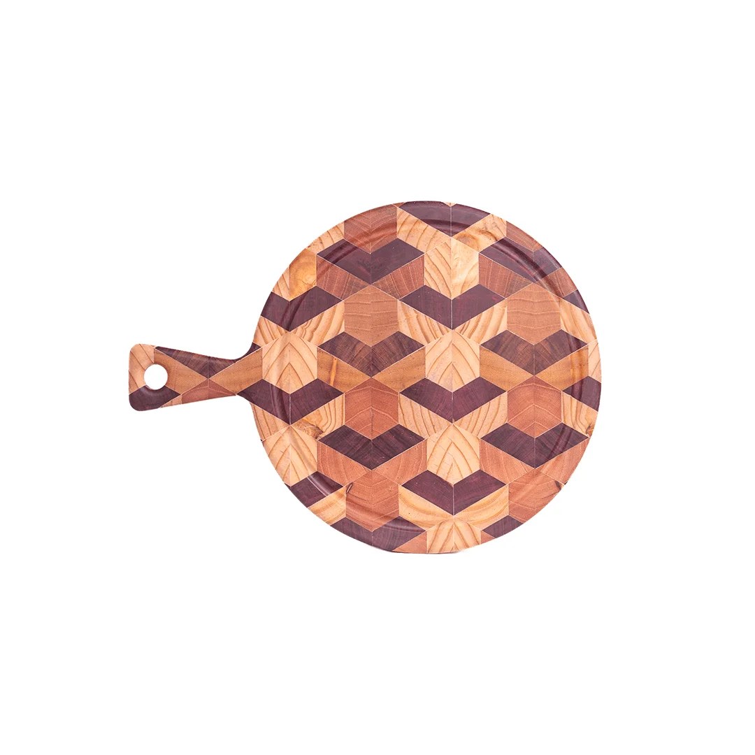 Tablas para Picar Circular con Sujetador (46 cm x 26 cm x 3cm)