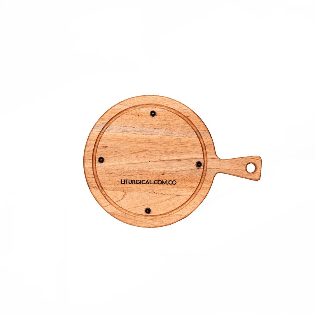 Tablas para Picar Circular con Sujetador (46 cm x 26 cm x 3cm)