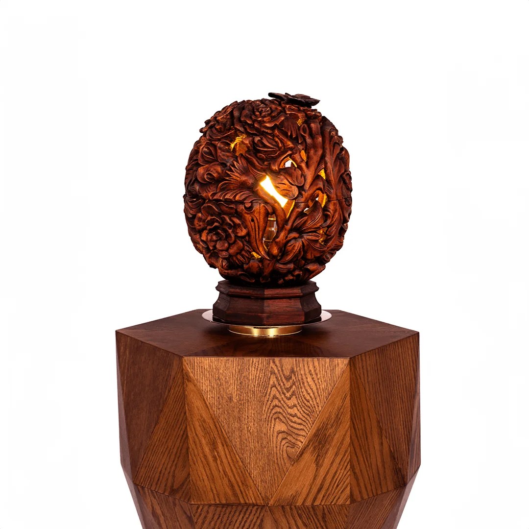 Esfera Tallada – Lámpara (Diametro 30 cm)
