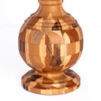 Florero Torneado con sistema interno de PVC para agua (Altura 41 cm x 21 cm x 21 cm )