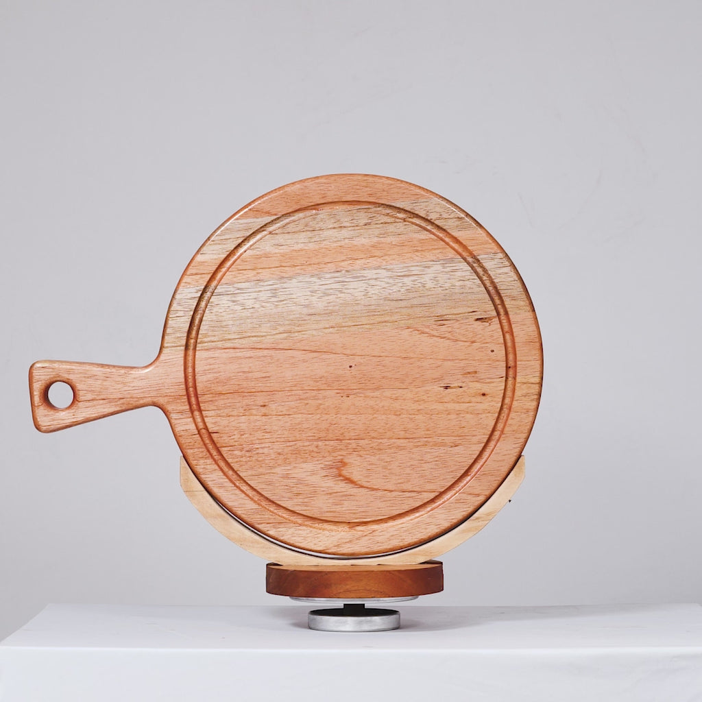 Tablas para Picar Circular con Sujetador (46 cm x 26 cm x 3cm)