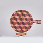 Tablas para Picar Circular con Sujetador (46 cm x 26 cm x 3cm)