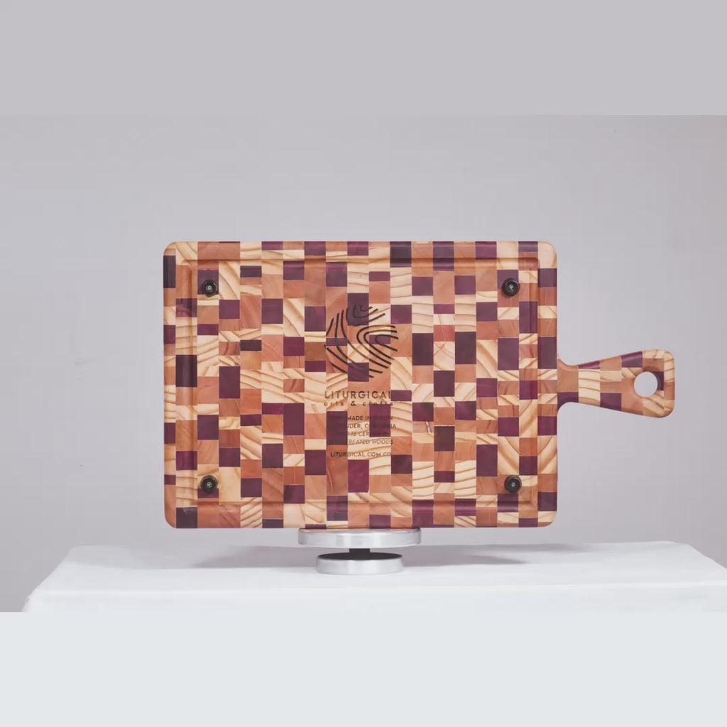 Tablas para Picar Cuadrada con Sujetador (46 cm x 26 cm x 3cm)