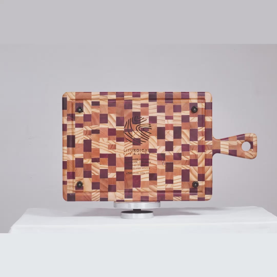 Tablas para Picar Cuadrada con Sujetador (46 cm x 26 cm x 3cm)