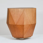 Mesa Hexagonal con Roble Natural (Diámetro: 44 cm Altura: 40 cm )