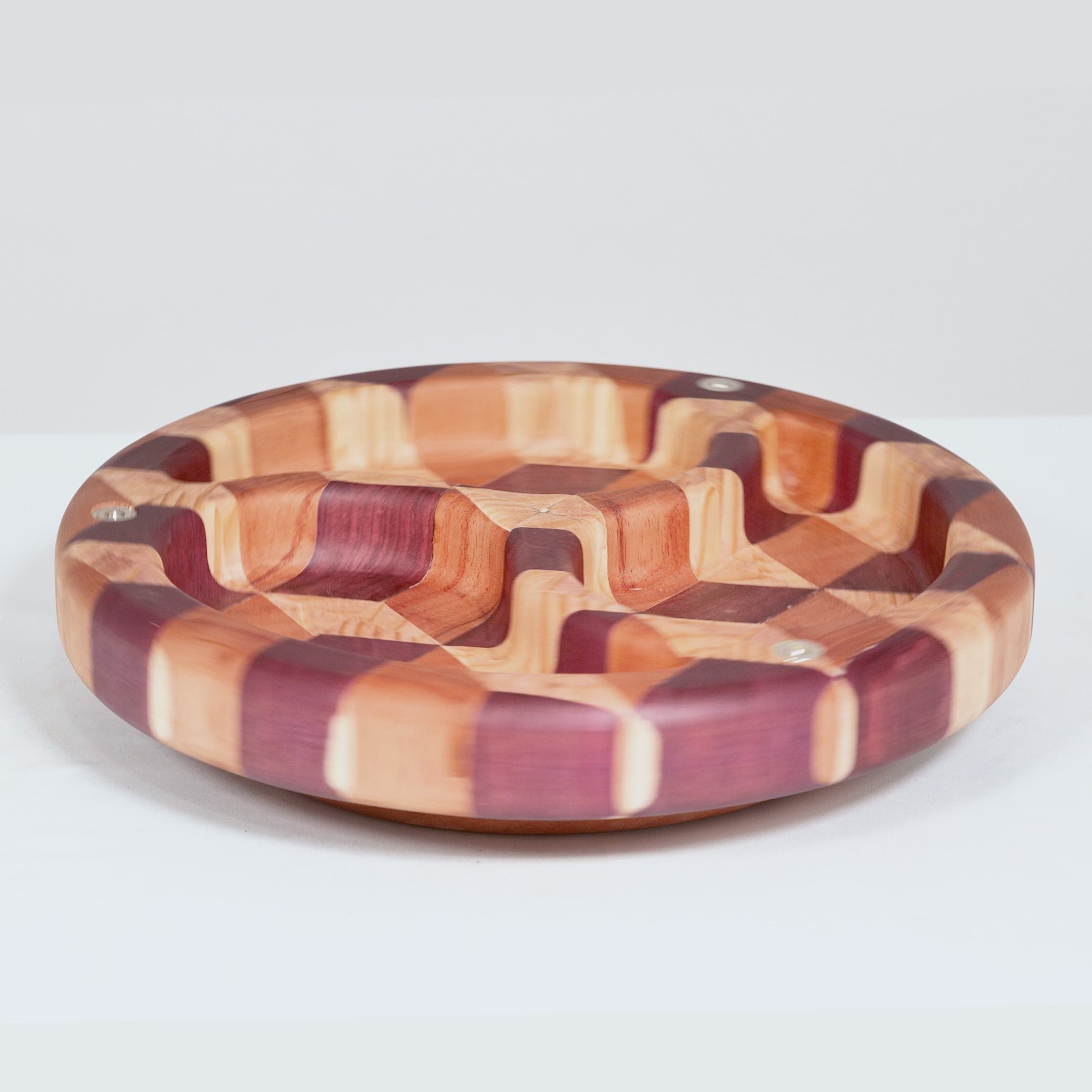 Bandeja Giratoria con Pivote de Acero Inoxidable y Tapa Removible (Diámetro 35 cm x Altura 11 cm )