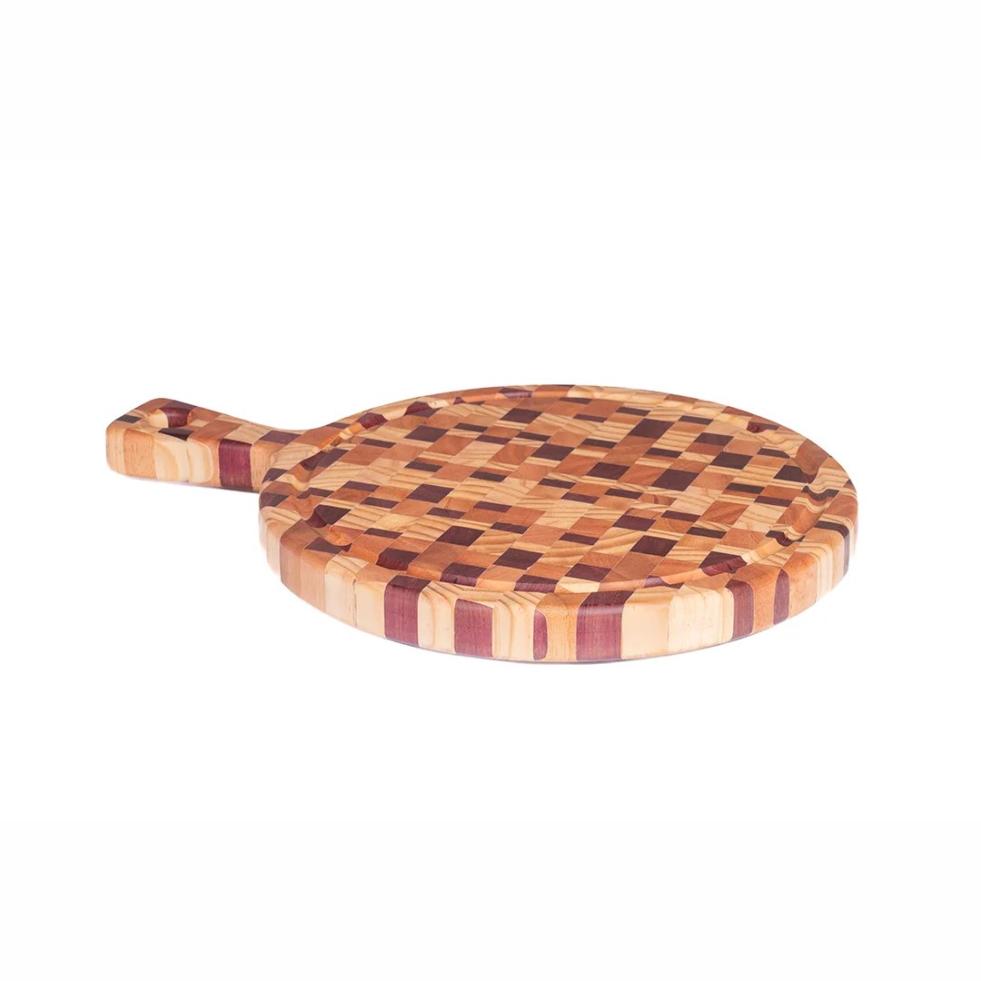 Tablas para Picar Circular con Sujetador (46 cm x 26 cm x 3cm)