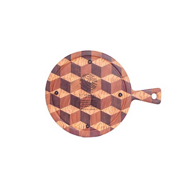 Tablas para Picar Circular con Sujetador (46 cm x 26 cm x 3cm)