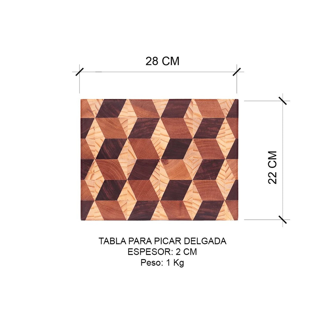 Tablas para Picar/Servir Delgadas Trabajo Liviano (28cm x 22cm x 2 cm)