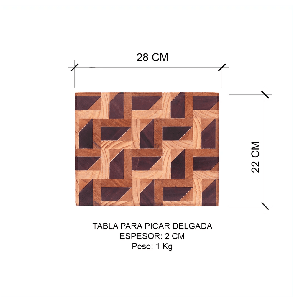 Tablas para Picar/Servir Delgadas Trabajo Liviano (28cm x 22cm x 2 cm)