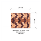 Tablas para Picar/Servir Delgadas Trabajo Liviano (28cm x 22cm x 2 cm)