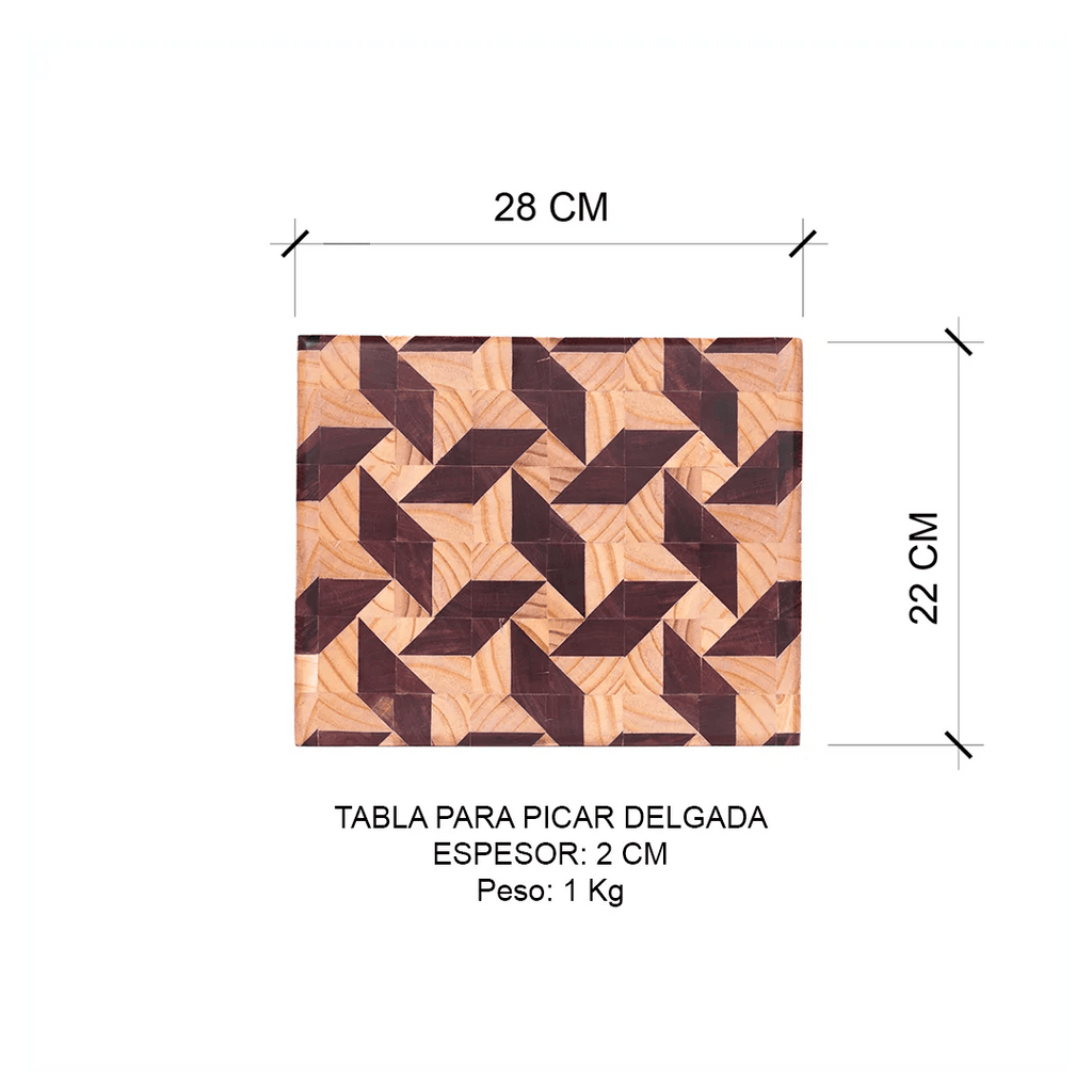 Tablas para Picar/Servir Delgadas Trabajo Liviano (28cm x 22cm x 2 cm)