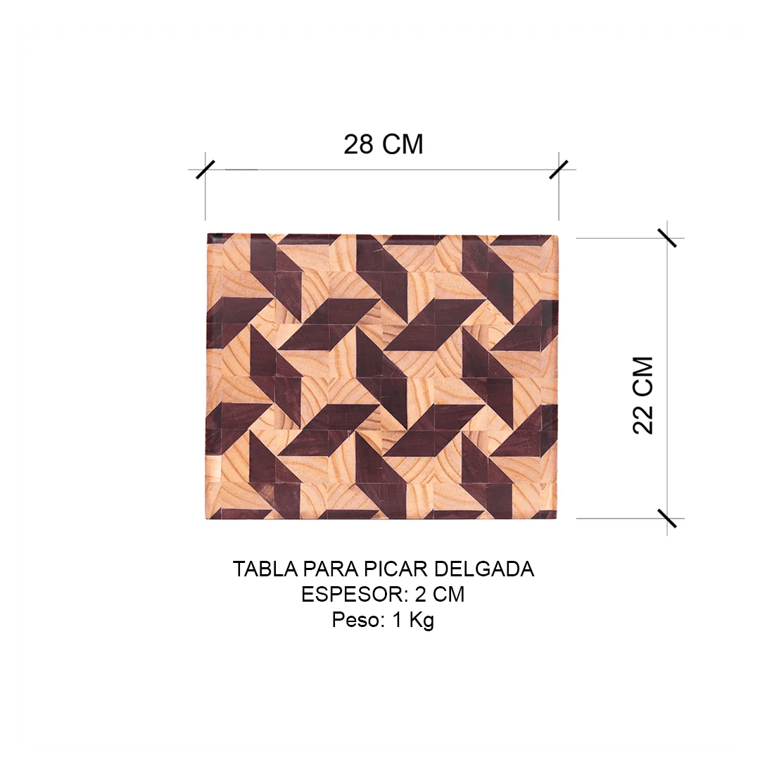 Tablas para Picar/Servir Delgadas Trabajo Liviano (28cm x 22cm x 2 cm)