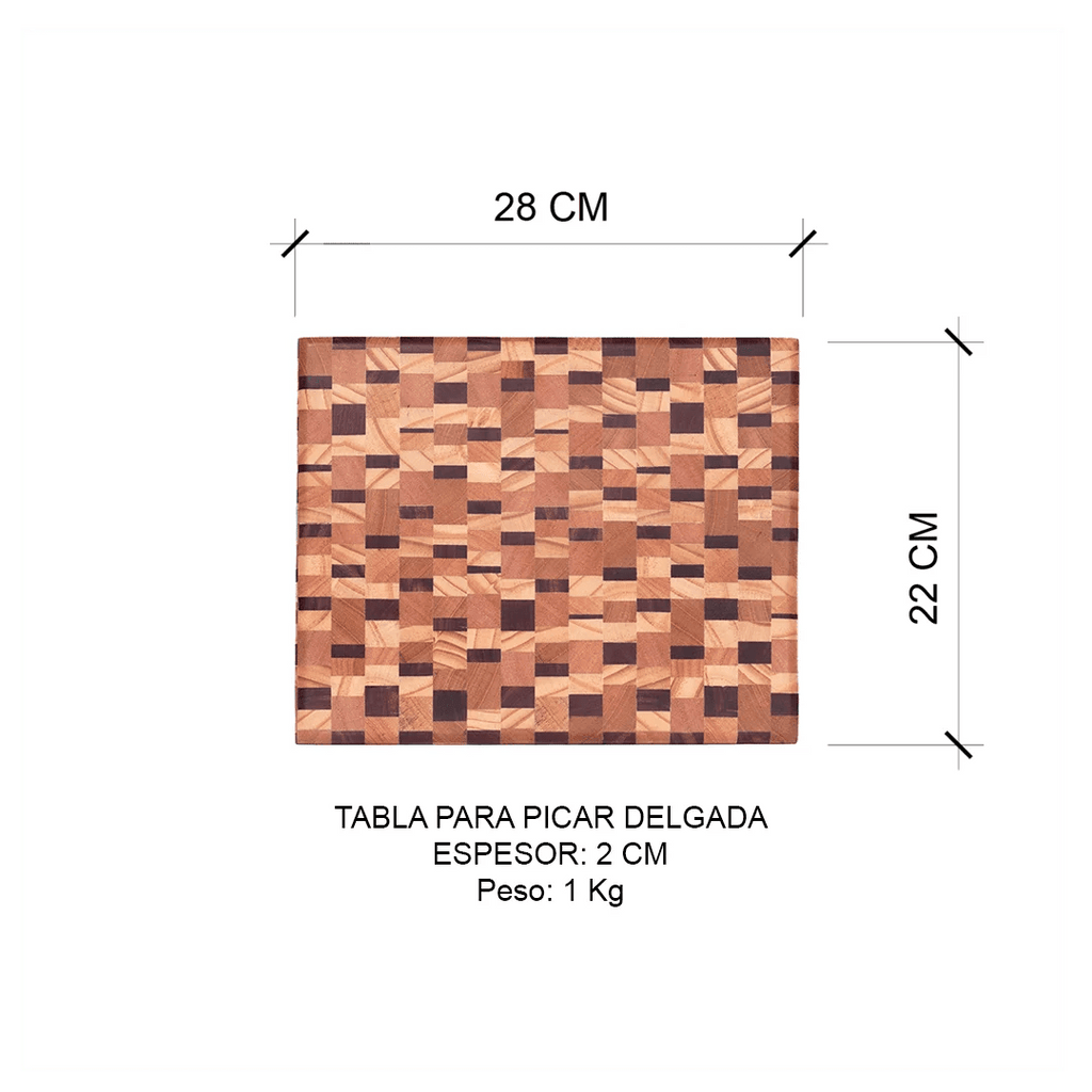 Tablas para Picar/Servir Delgadas Trabajo Liviano (28cm x 22cm x 2 cm)