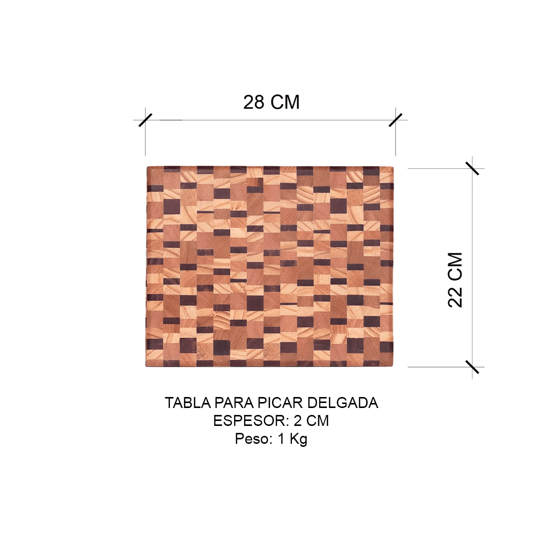 Tablas para Picar/Servir Delgadas Trabajo Liviano (28cm x 22cm x 2 cm)